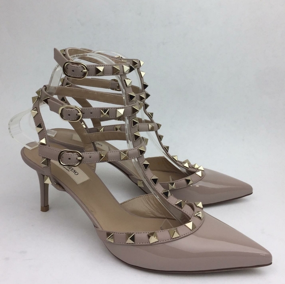 VALENTINO Rockstud Strappy Pointed Toe Pum… - Picture 5 of 15